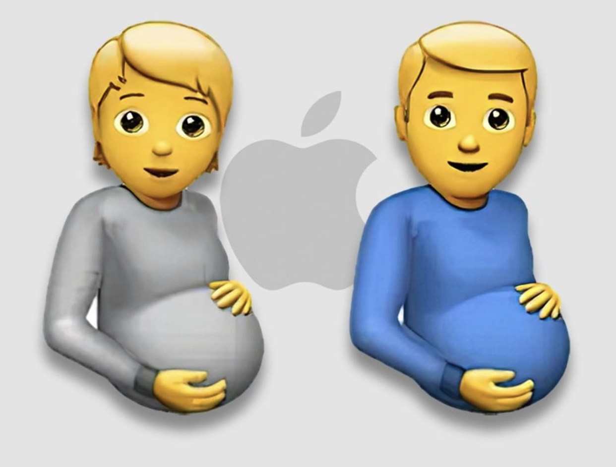 Apple provokon publikun/ Gati në telefonat tuaj emojit me burra shtatzënë