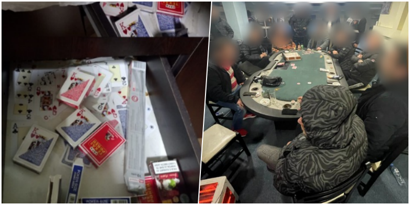 Super-operacion i policisë në Fier/ Kapen disa persona që luanin poker, sekuestrohet tavolina dhe letrat