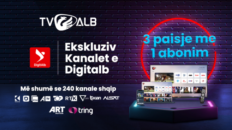 Shiko platformën DigitAlb ekskluzivisht në TVALB dhe përfito Tring dhe ArtMotion FALAS