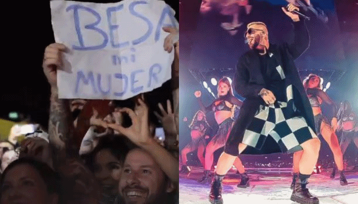 Burri i lutet Malumës t’ia puthë gruan e tij, këngëtari kolumbian nuk ‘ia prish’