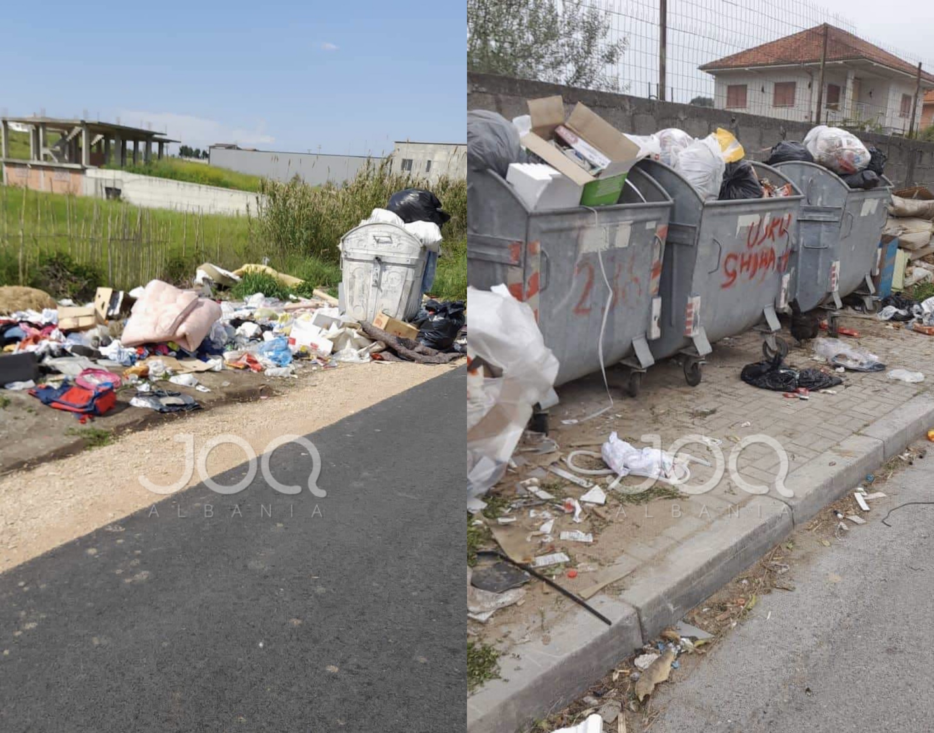 Në Durrës, tejmbushja e koshave të plehrave s’ka fund, qytetarët të shqetësuar: Situata po përkeqësohet