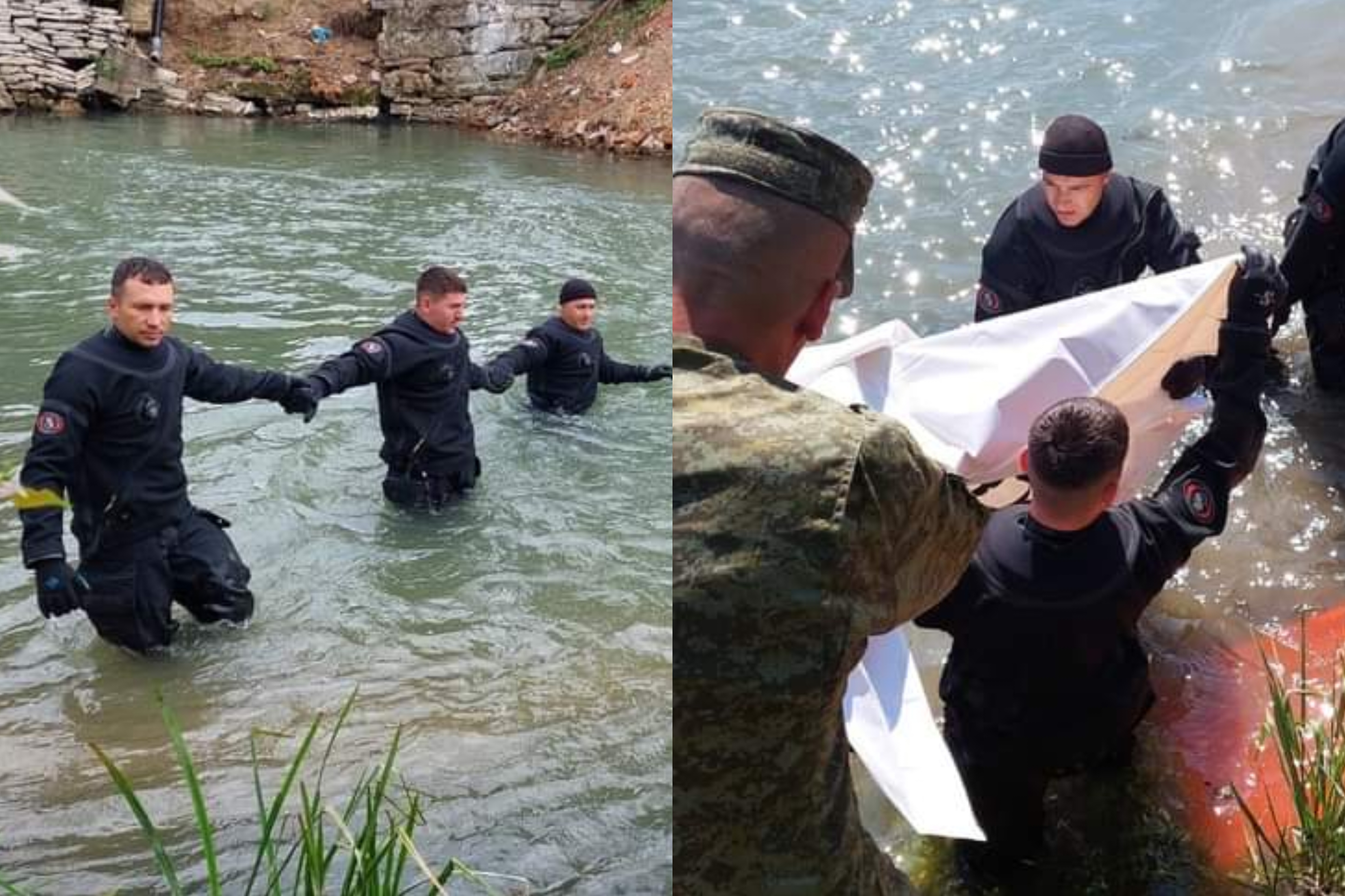Momenti kur FSK gjeti trupin e pajetë të personit që kishte rënë në lum