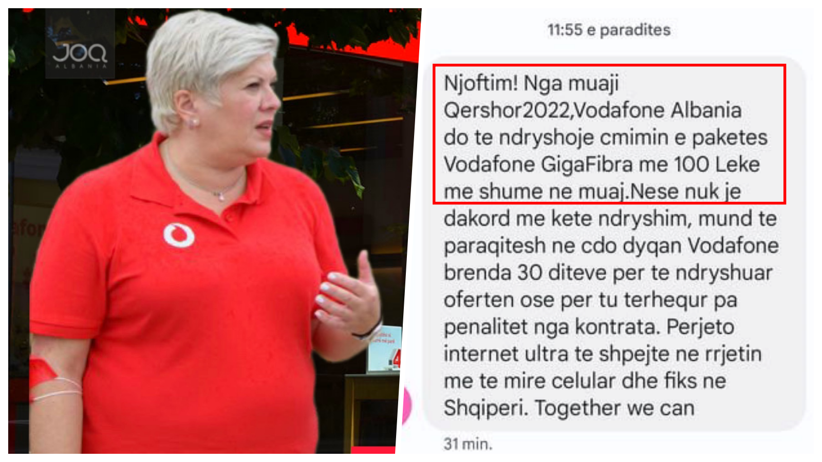 VODAFONE vazhdon rrjepjen e shqiptarëve, rrit çmimin e paketës GigaFibra