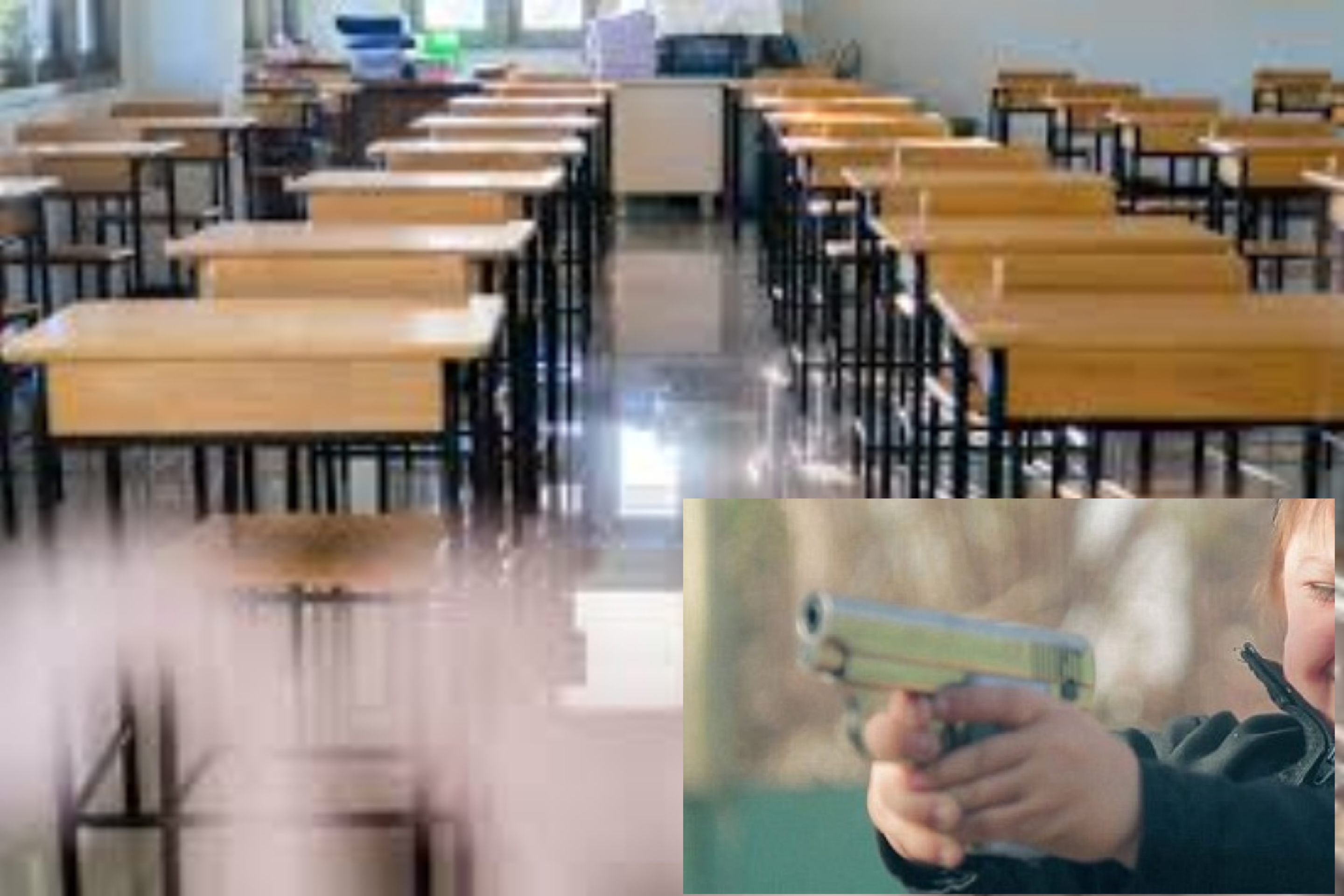 Skandaloze: Kapet 10-vjeçari me armë në çantën e shkollës
