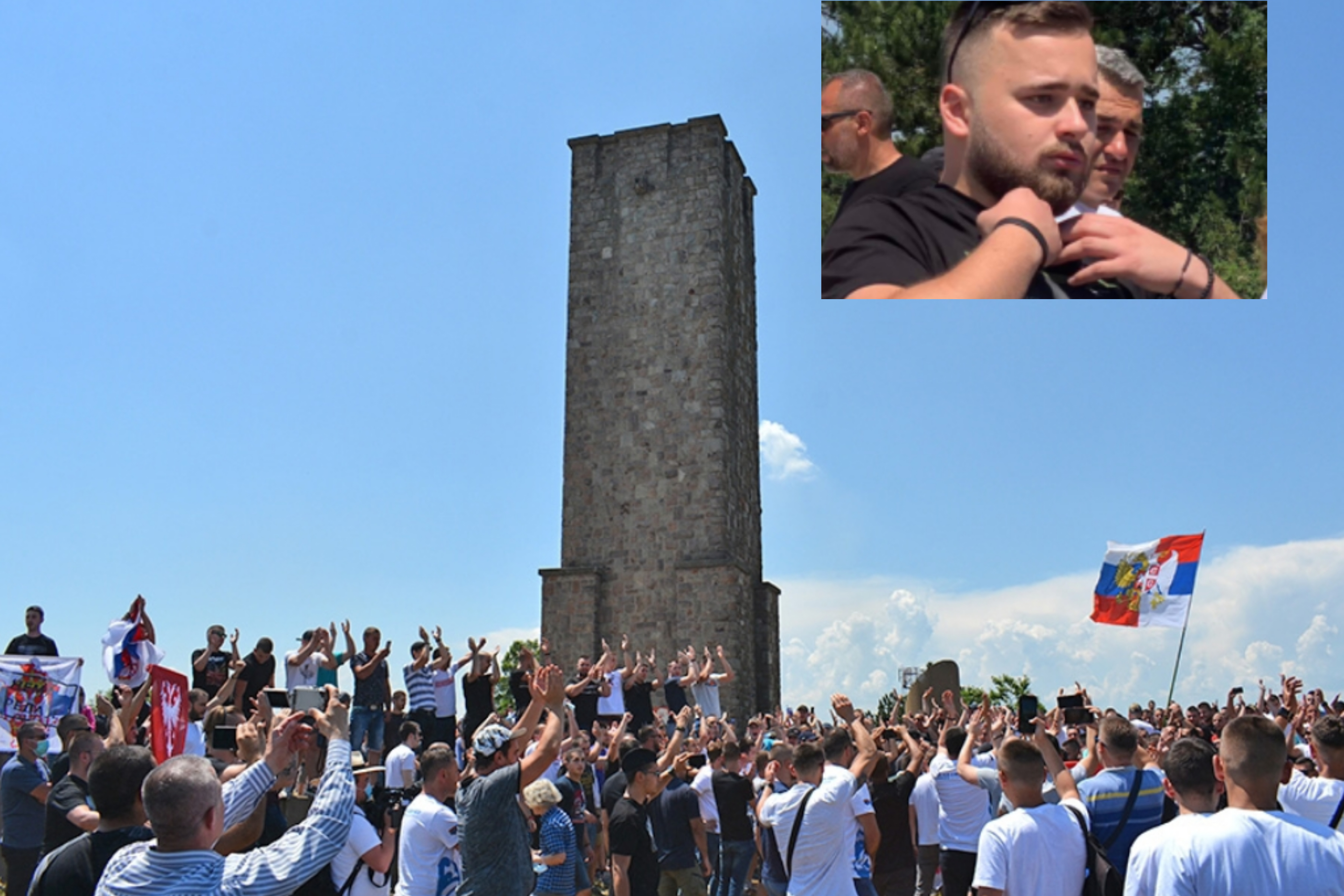 Serbi vjen në Kosovë me bluzë me simbole ruse, Policia e detyron ta heqë