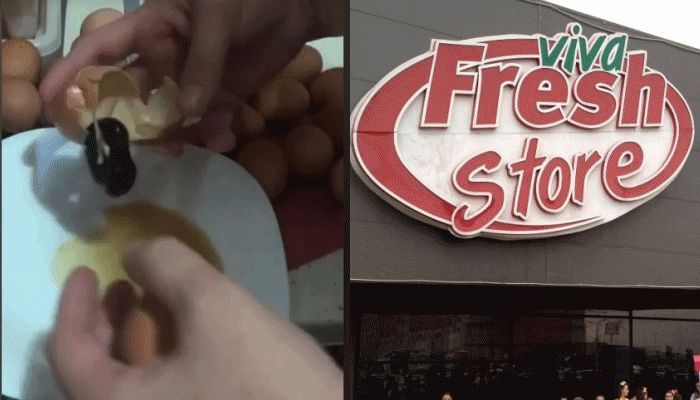 Qytetarja e Kosovës blen vezë tek “Viva Fresh Store” në Prishtinë: Janë të prishura, po na marrin në qafë