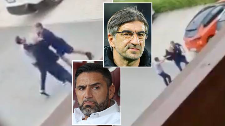 Trajneri dhe drejtori i ekipit të Serisë A zihen me grushte në mes të rrugës