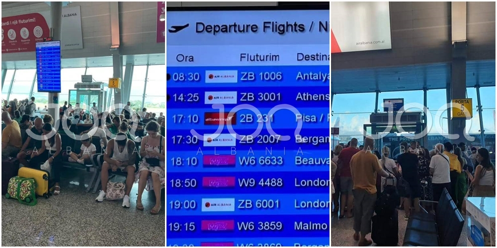 2500 Euro për në Antalia/ Mbi 200 pasagjerë presin 12 orë në Rinas për shkak të vonesës së avionit