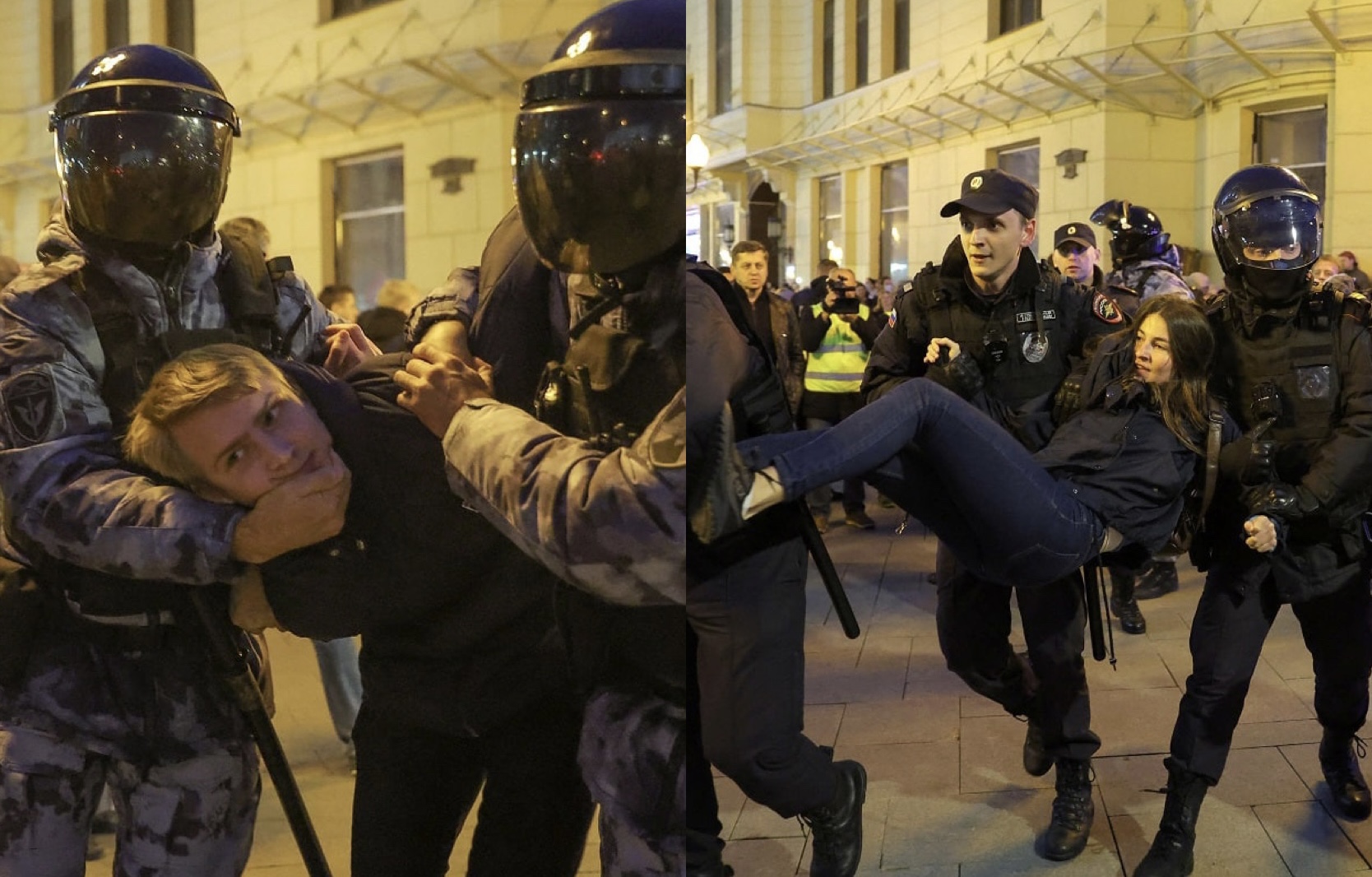 Rusi/ Arrestohen me dhunë më shumë se 1300 persona që protestuan kundër mobilizimit për luftë