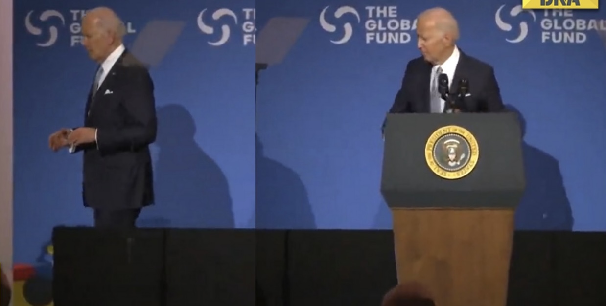 Joe Biden e “humb fare”, mbaron fjalimin dhe hutohet në podium