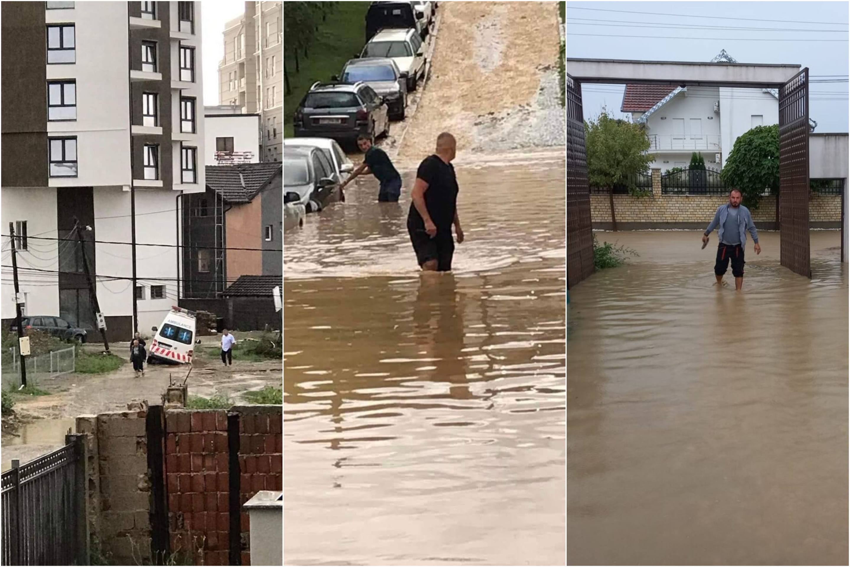 Përmbytje të mëdha në Gjakovë e Rahovec