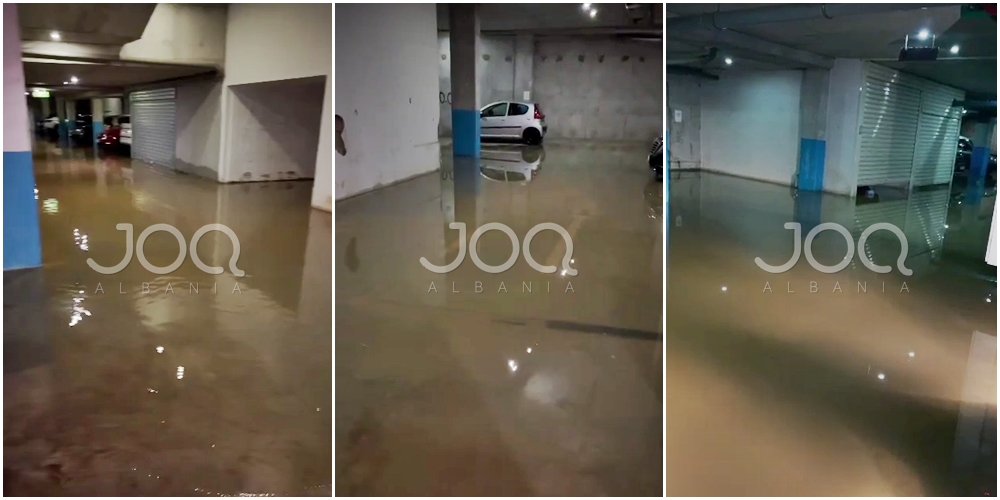 Tiranë/ Kanë blerë apartamente 1500 euro metri katror, banorëve të kompleksit KONTAKT u përmbyten parkingjet  