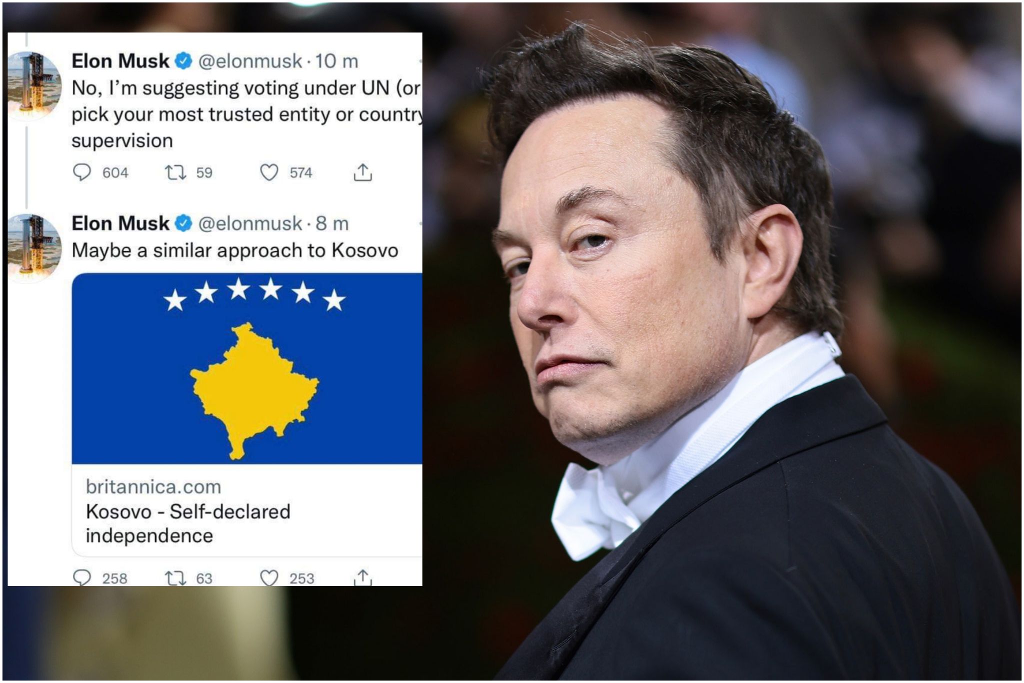 Krahasoi Kosovën me Krimenë, Elon Musk nxit reagime të ashpra
