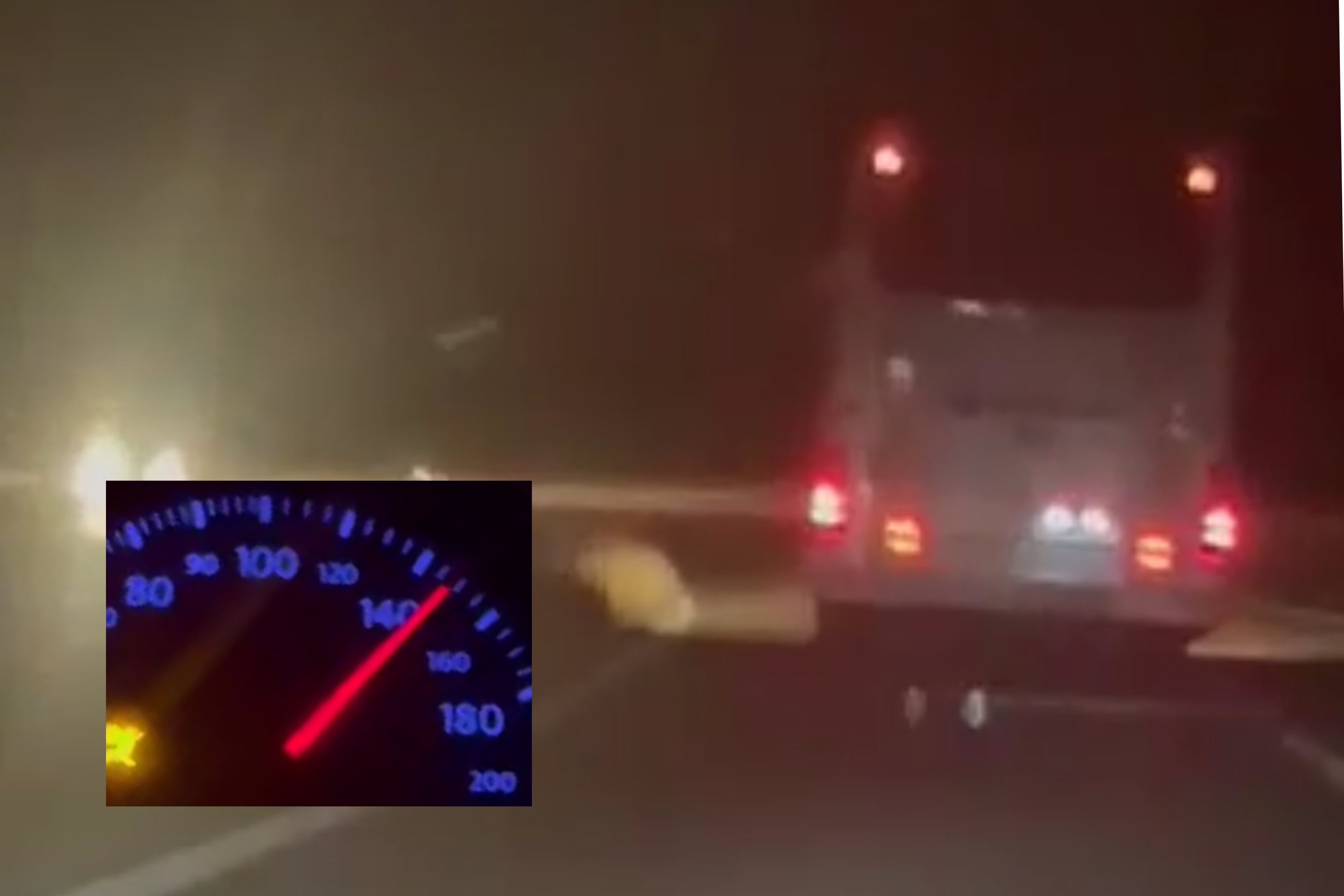 VIDEO/ Shoferi i autobusit ecën me shpejtësi ekstreme në autostradë