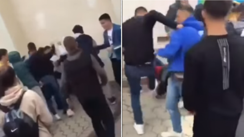 Nxënësi i shkollës fillore rrah brutalisht shoqen e klasës
