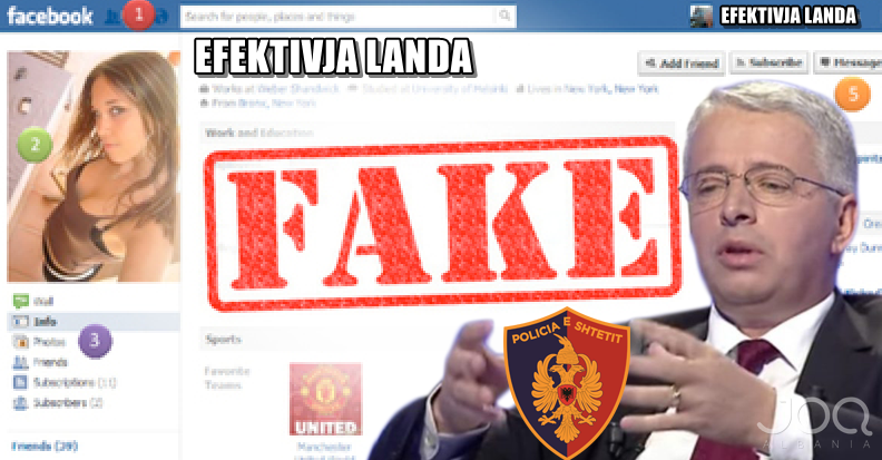 The degradation of the State Police! The police observed JOQ with the FAKE profile under the name “LANDA”