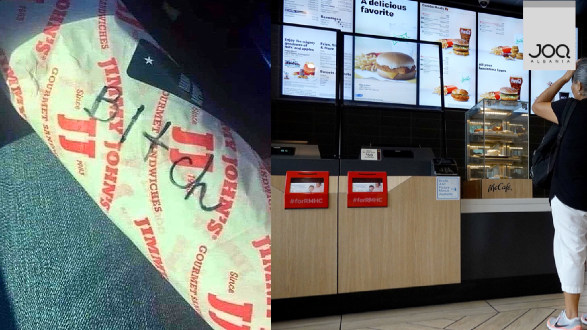 Porositi në Fast Food, i shkruajnë mbi sanduiç: K*RVË!
