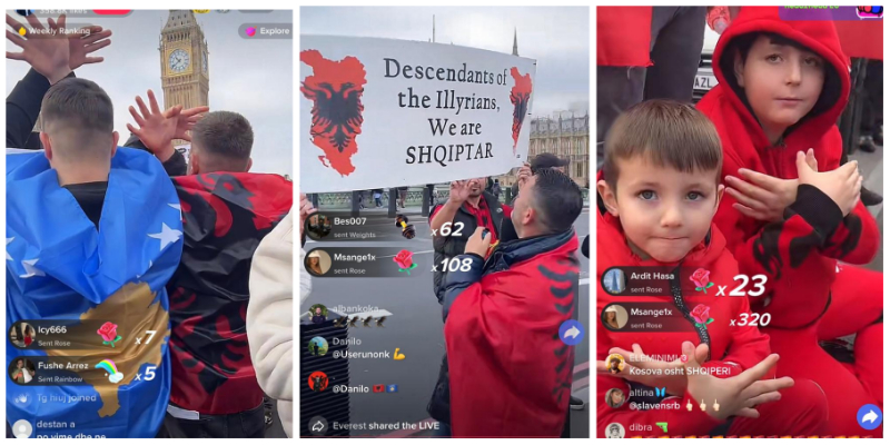 VIDEO/ Mijëra shqiptarë mes Londrës, “çunat” e Londrës ndezin protestën