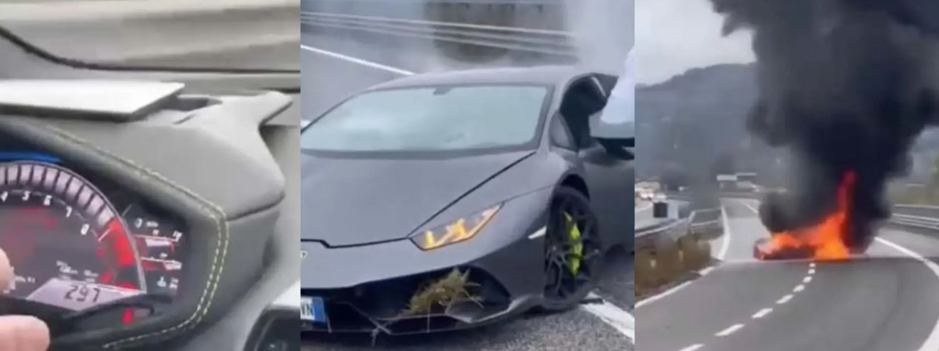 Lamborghini 200 mijë €‎ shkrumbohet në rrugë, shoferi që e mori me qira po ecte me 300 km/h