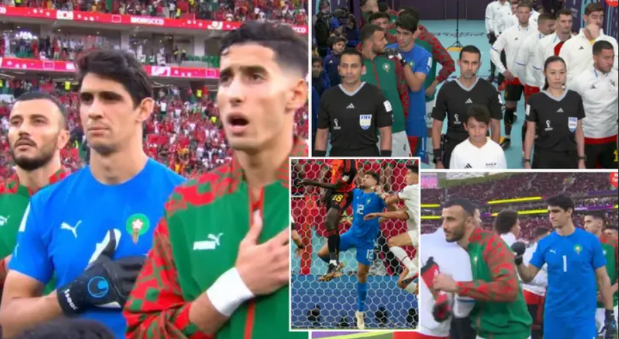 Çudia në ndeshjen Belgjikë-Marok, portieri del këndon himnin dhe… zhduket