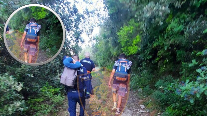 Policia e Himarës shpëton turistin kolumbian që kishte humbur në një pyll në Dhërmi
