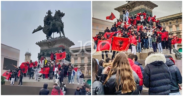 Shqiptarët në Milano festojnë 110 vjetorin e Pavarësisë, brohorasin me zë të lartë: Rama ik