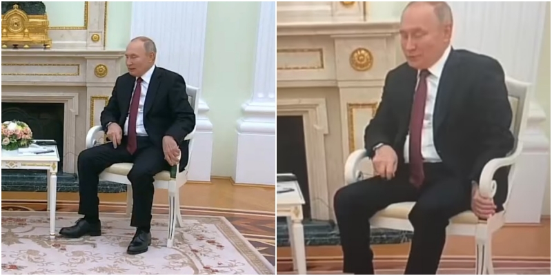 Vladimir Putin me probleme shëndetësore?! Filmohet duke u mbajtur fort në karrige gjatë takimit zyrtar
