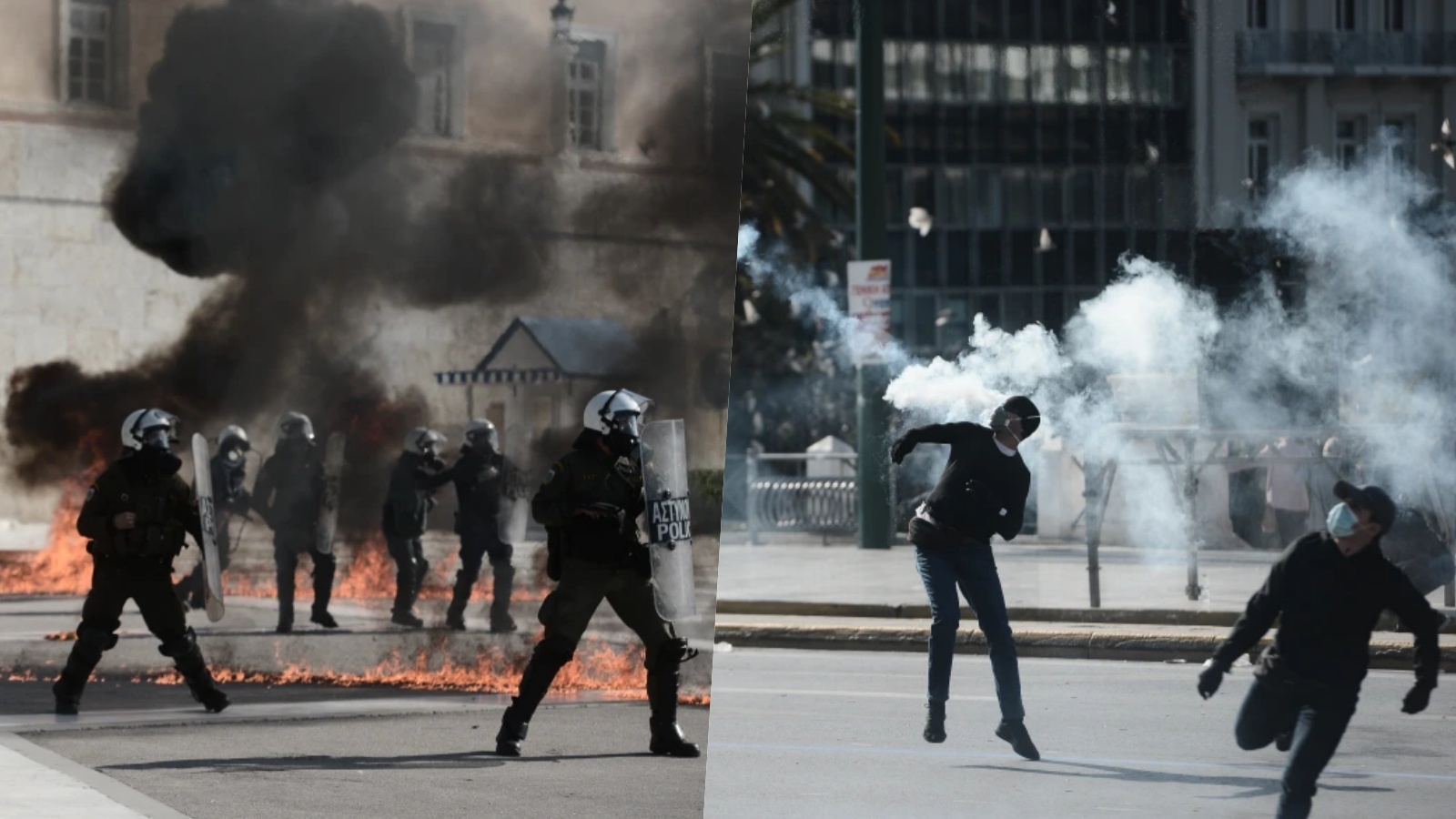 Protestë masive në Greqi/ Qytetarët sulmojnë parlamentin me molotov, paralizohet transporti