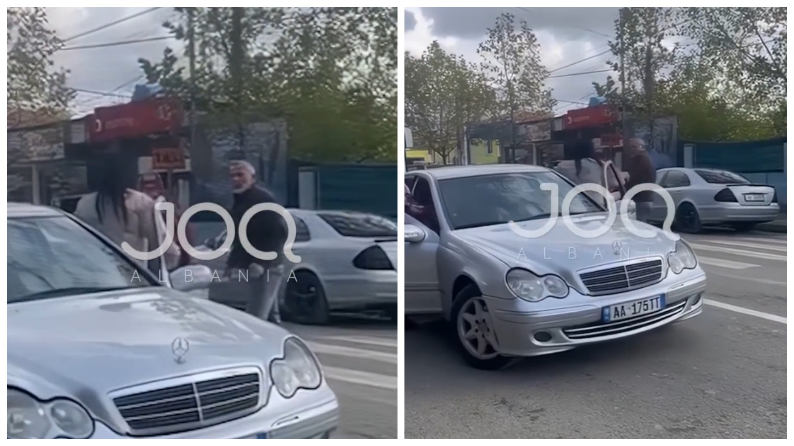 ÇUDIRA SHQIPTARE/ Gruaja me makinë përplas qytetarin në vijat e bardha, del nga automjeti dhe e dhunon