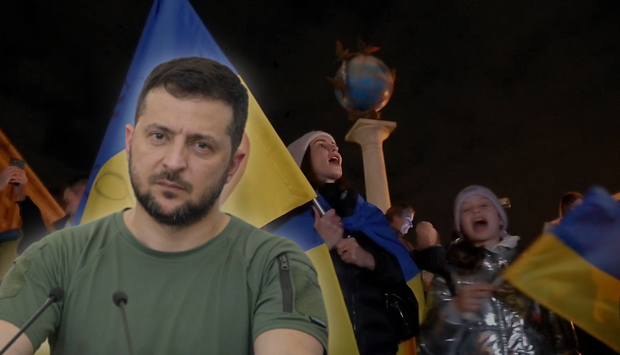 Del në skenë aktori Zelensky: Ukraina fitoi, morëm Khersonin, rusët ia mbathën!