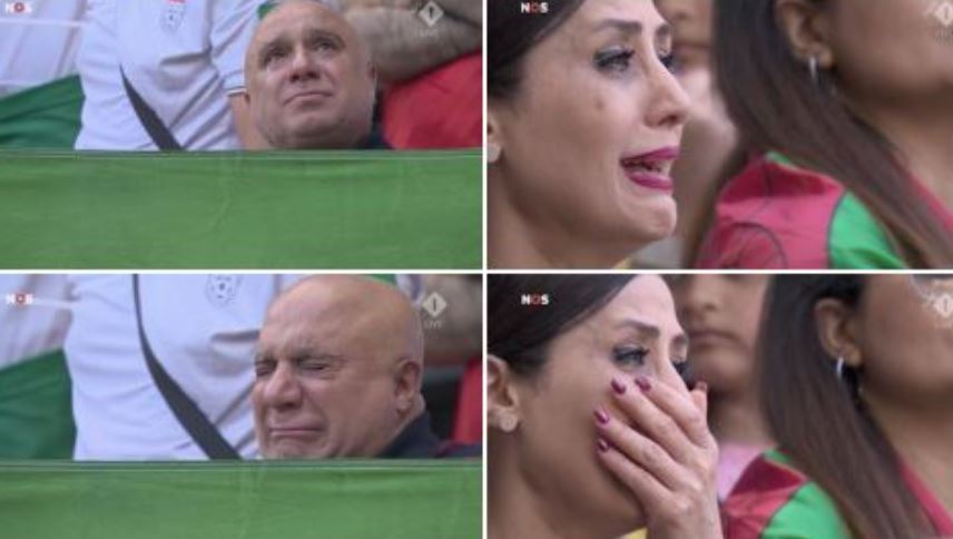 Episodi emocionues, tifozët qajnë kur shohin lojtarët e Iranit duke kënduar himnin