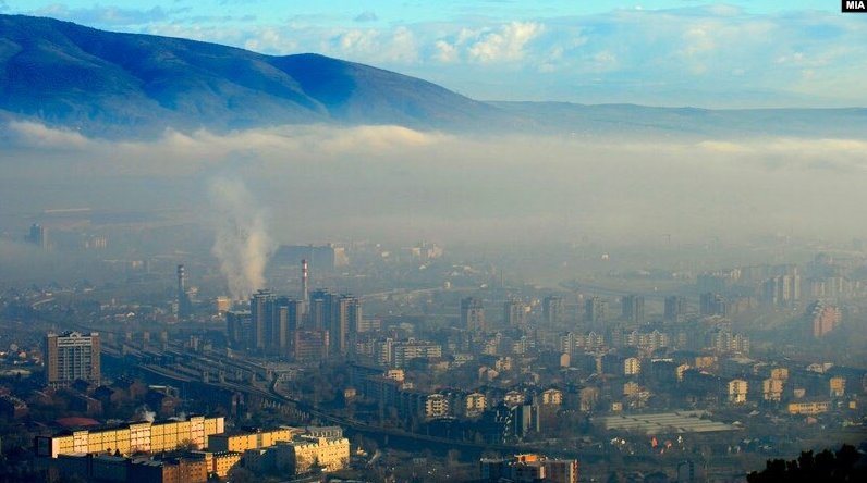 Shkup, ndotja e ajrit në nivel alarmant