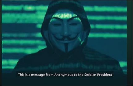“Anonymous” kërcënojnë Vuçiqin: Nuk falim, na prisni