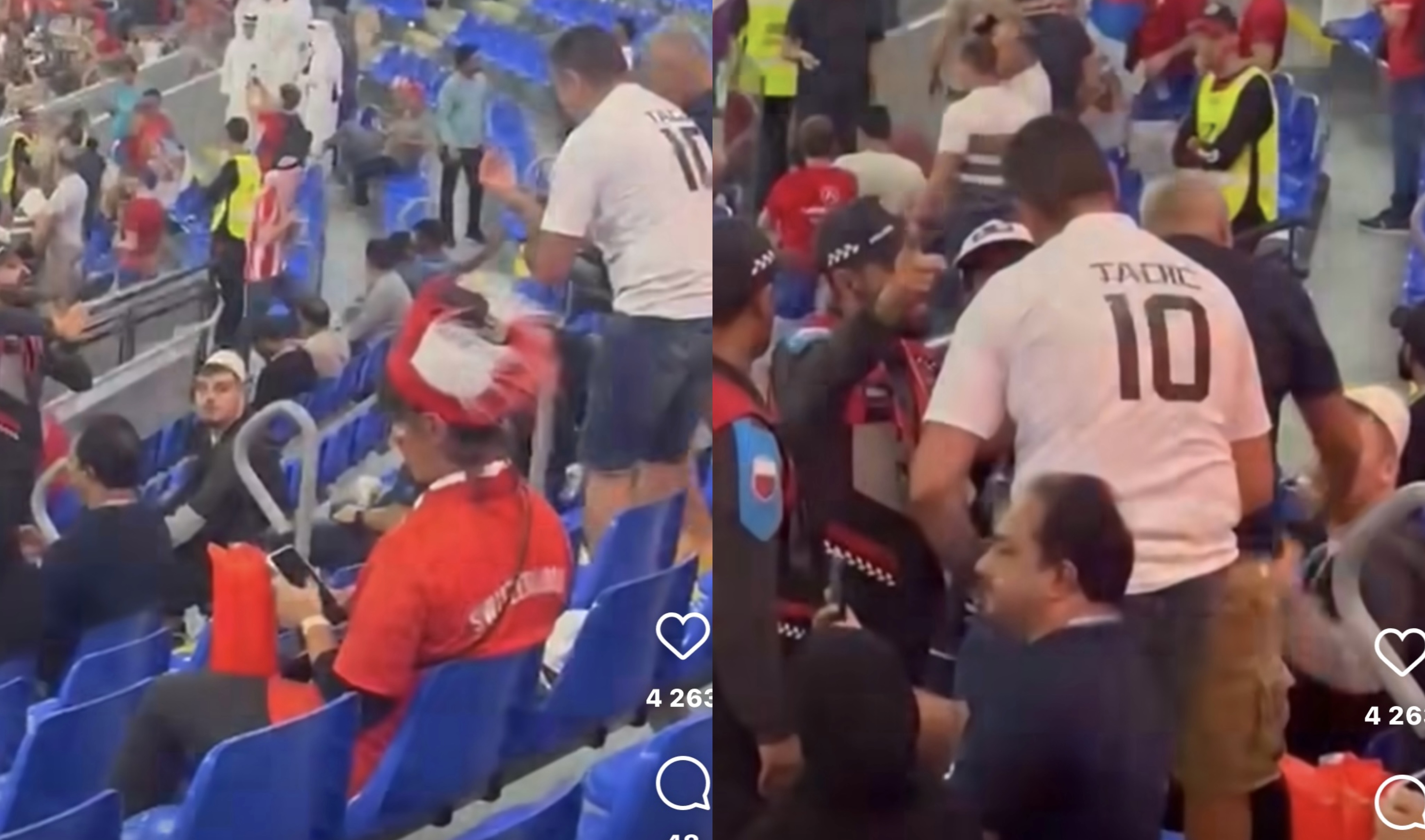 Serbët spiunojnë tifozët shqiptarë në Katar, s’durojnë dot plisat dhe njoftojnë rojet e stadiumit