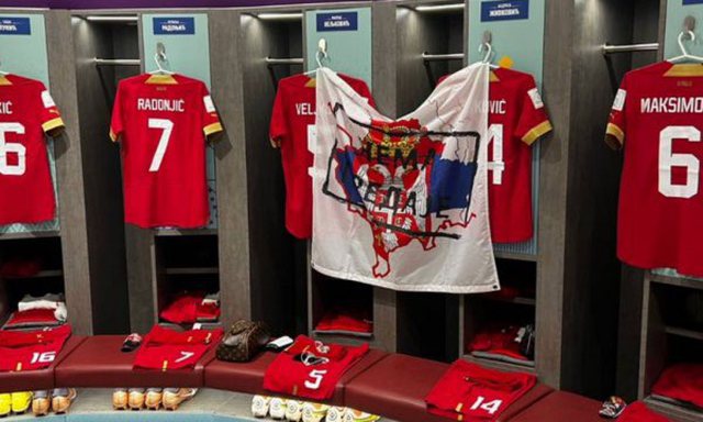 FIFA gjobit Serbinë për flamurin me hartën e Kosovës në dhomat e zhveshjes