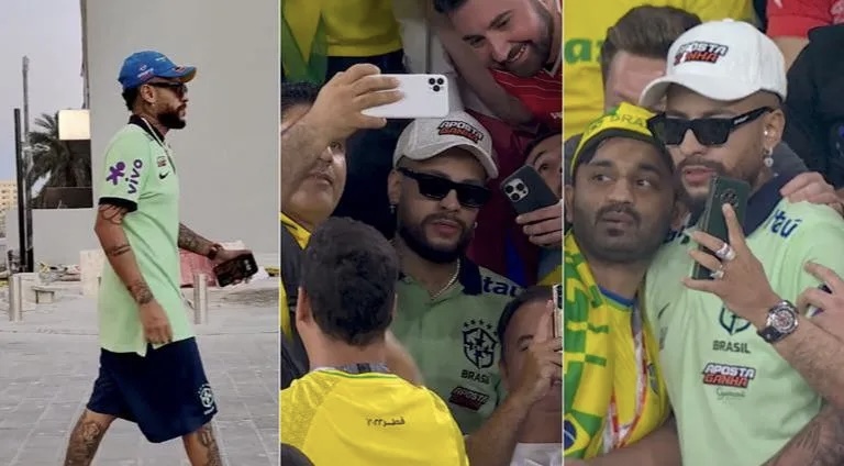 Sozia e Neymar po shijon Botërorin në Katar, qindra tifozë çmenden pas tij