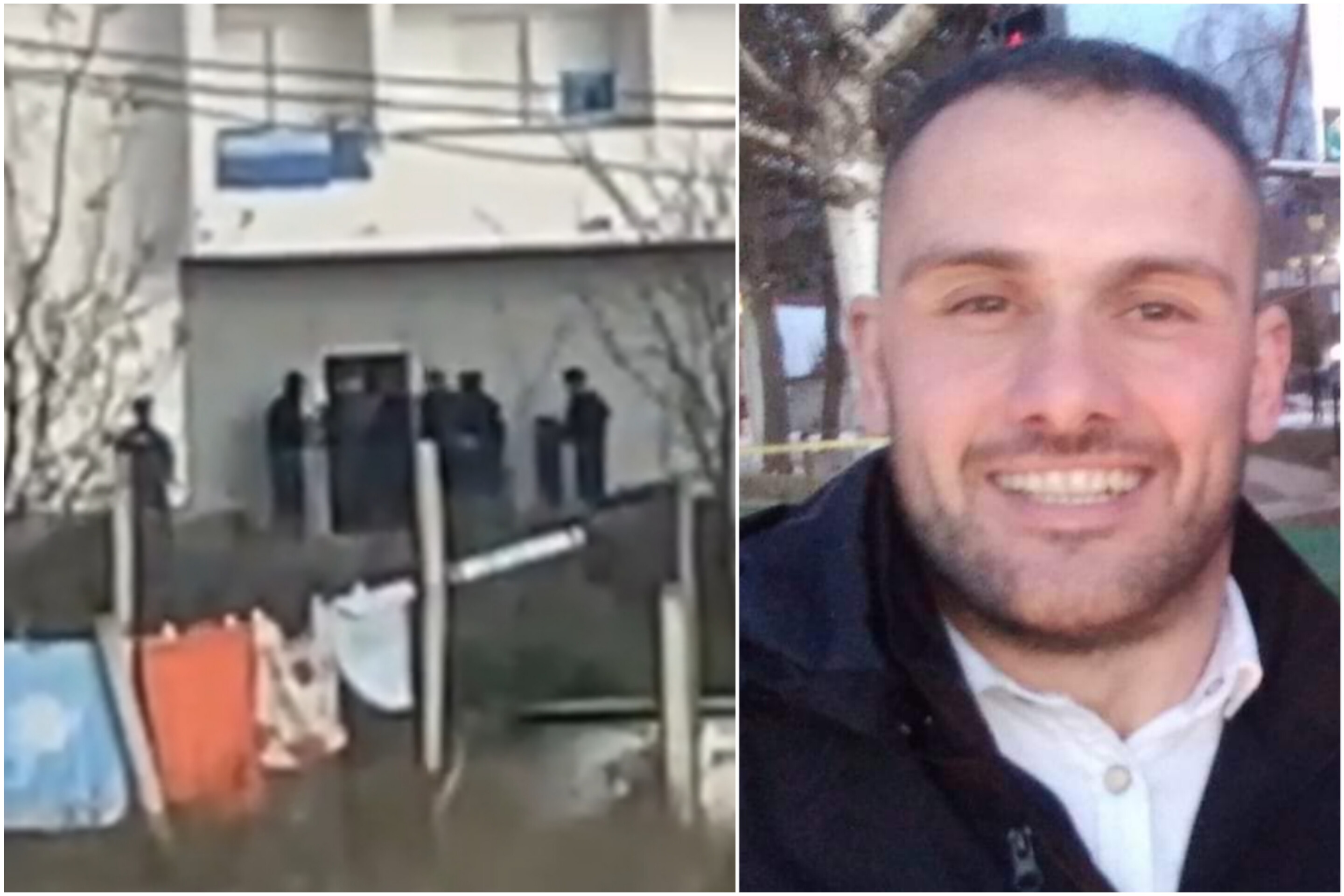 Momenti kur policia i bën thirrje për dorëzim Sokol Halilit, para se të vriste vetën