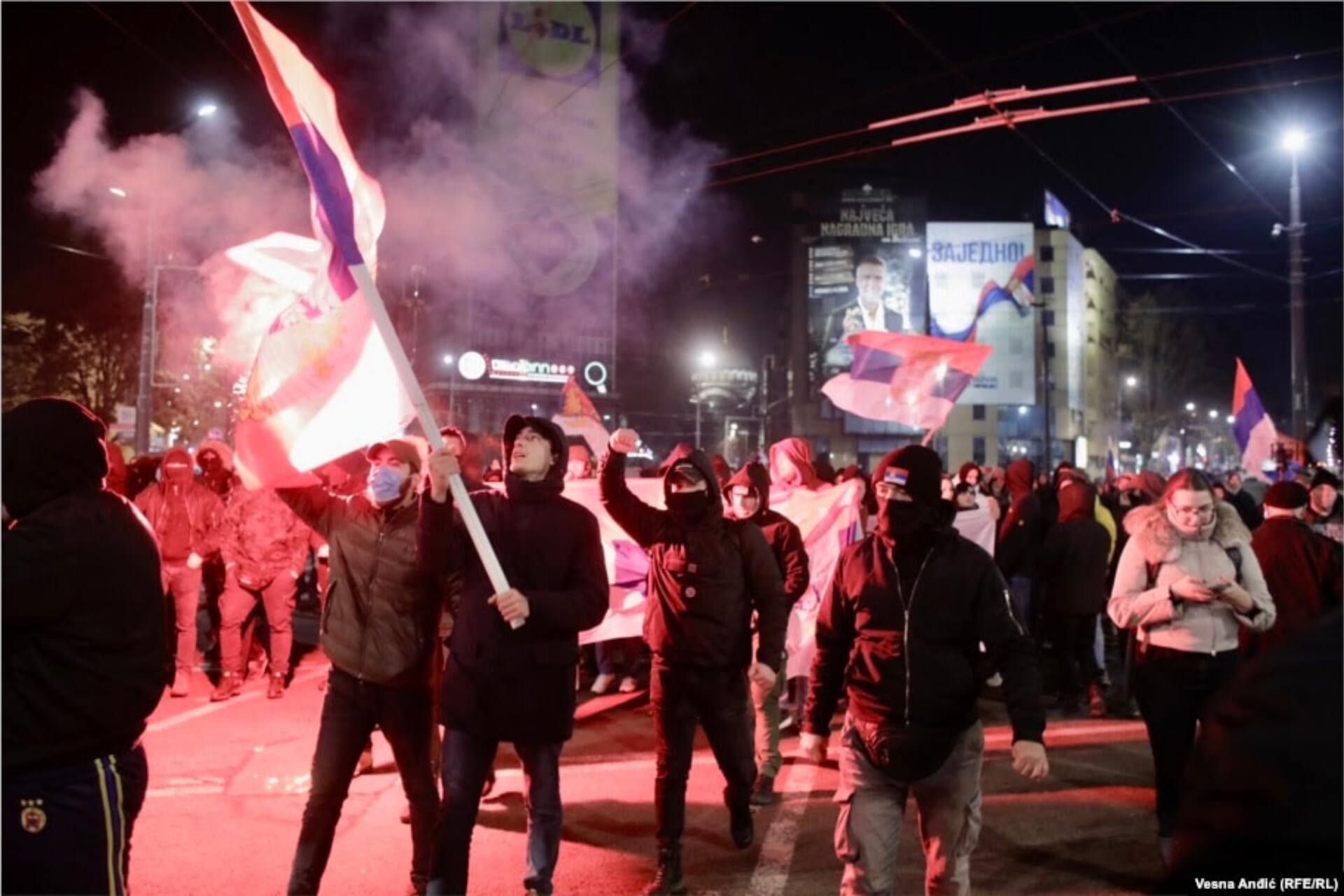 Beograd: Protestë në mbështetje të serbëve të Kosovës