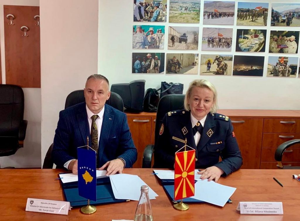 Maqedonia dhe Kosova nënshkruajnë planin në fushën e mbrojtjes për vitin 2023
