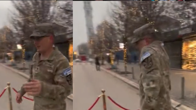 Ushtari i KFOR’it në Kosovë bëhet viral me kërcimin e tij