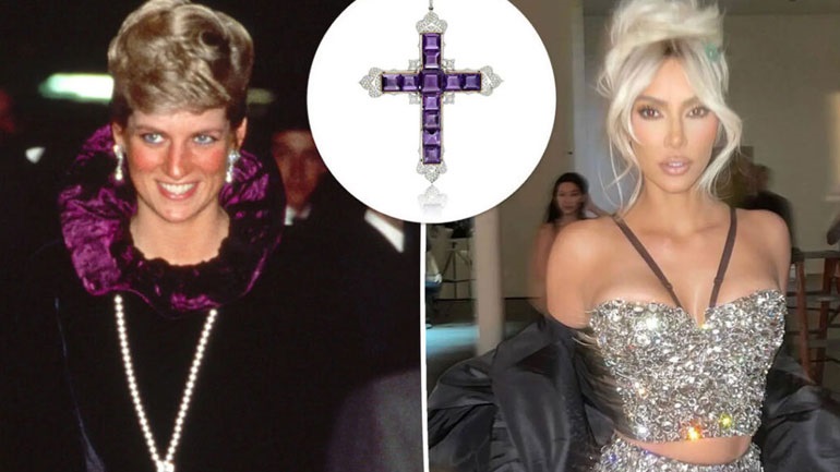 FOTOT/ Kim Kardashian blen në ankand kryqin me diamant të princeshë Dianës