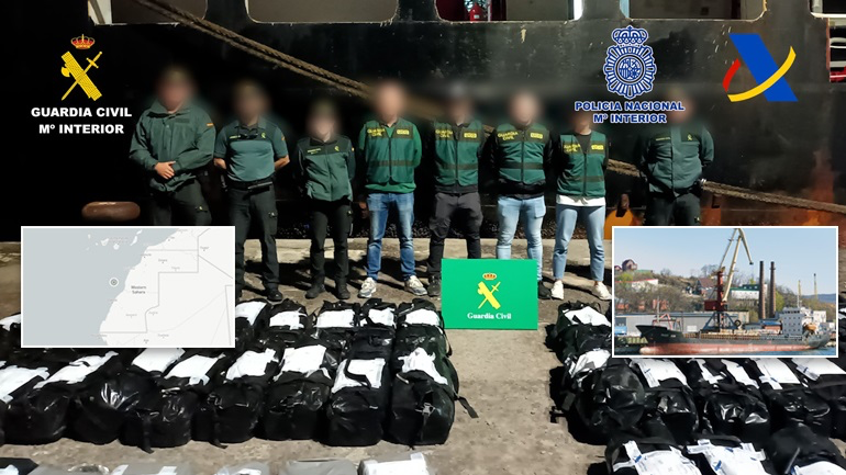 Kapet anija me 4,5 tonë kokainë në Spanjë/ Arrestohen 15 persona, mes tyre dy shqiptarë (FOTOT)