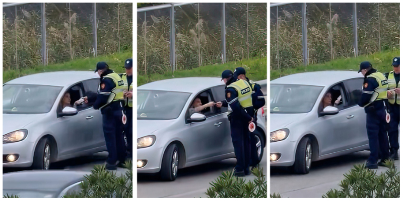 “JOQ Albania” publikoi videon duke marrë para, dy policët dhe shoferja vendosen nën hetim