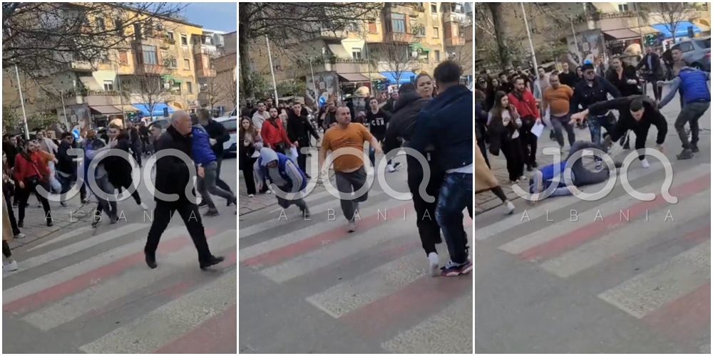 Tiranë/ Sherr i madh te Stacioni i Trenit, vajza e tmerruar përpiqet të ndajë djemtë