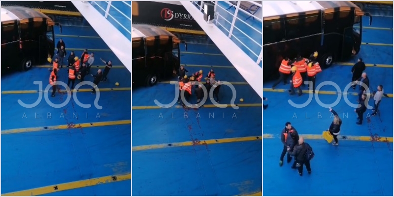 Parkimi “mollë sherri” në tragetin Durrës-Ancona/  Italianët rrahin me zinxhirë hekuri shoferët shqiptarë