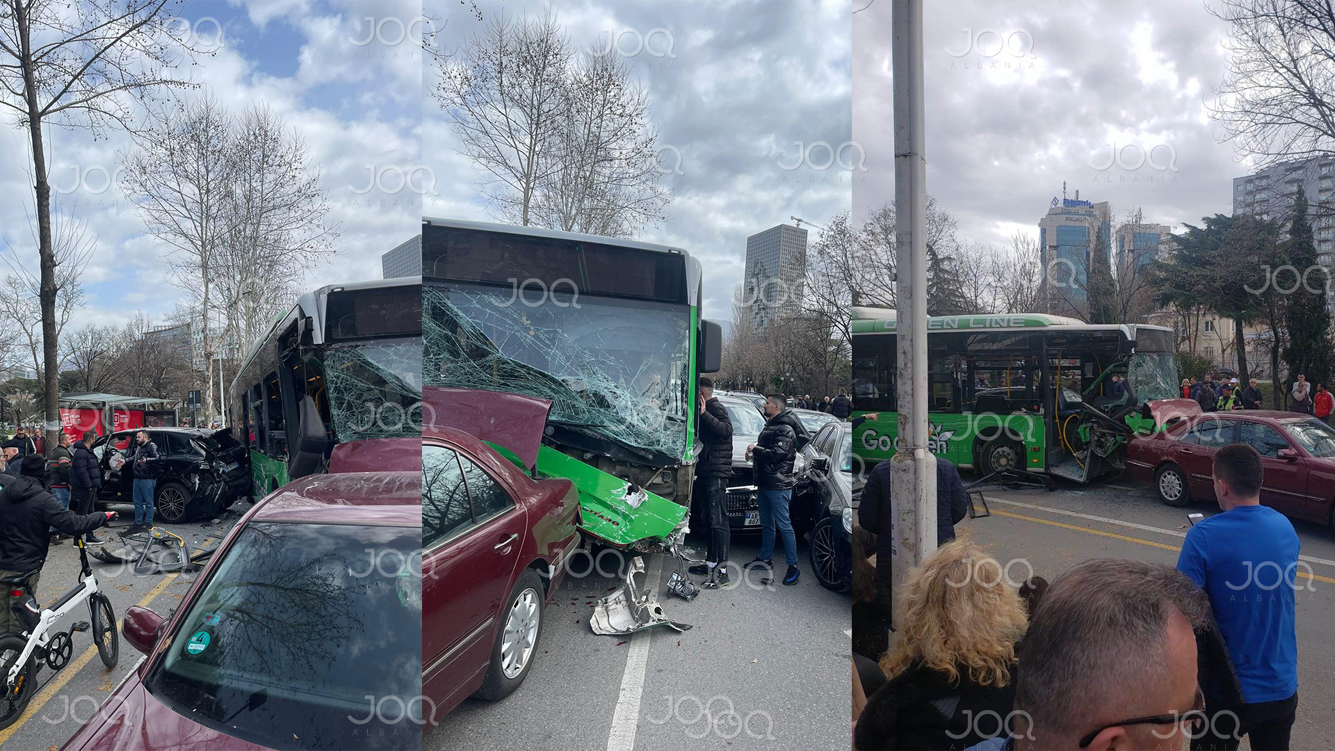 Autobusi i Unazës merr para dhjetëra makina te Tajvani, raportohet për të plagosur