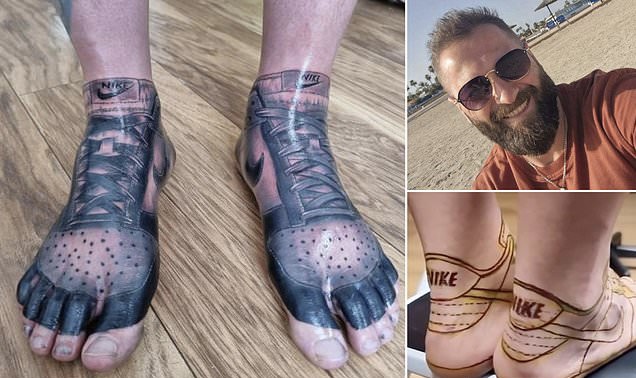 44-vjeçari bën tatuazh atletet e preferuara NIKE