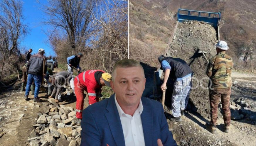 Banorët në fshatin Ilnicë të Peshkopisë bëjnë detyrat e kryetarit socialist Rahim Spahia, shtrojnë rrugën me paratë e tyre