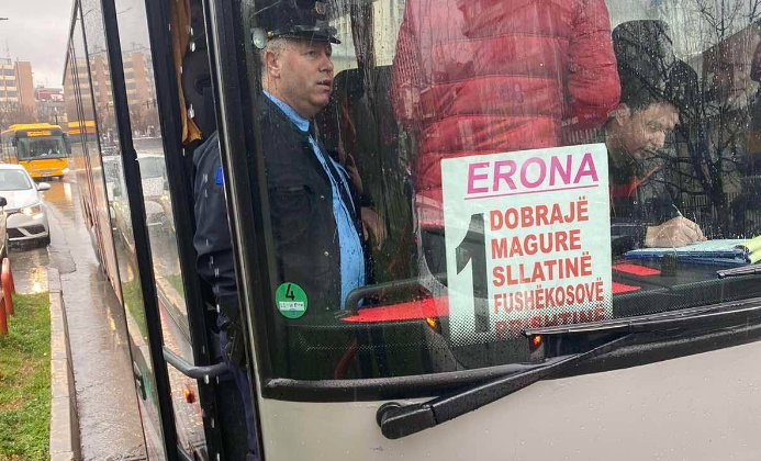 Inspeksioni i Komunës së Prishtinës në aksion, ua ndalon hyrjen në qytet autobusëve ndërurbanë
