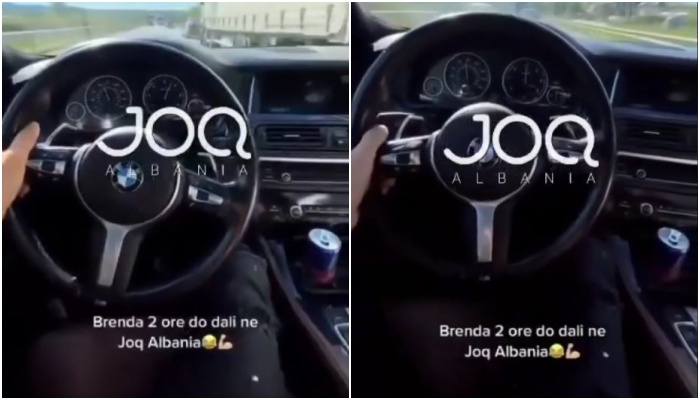 Njëra dorë në timon dhe tjetra në telefon, i riu në Fushë-Krujë rrezikon jetën e tij dhe të tjerëve